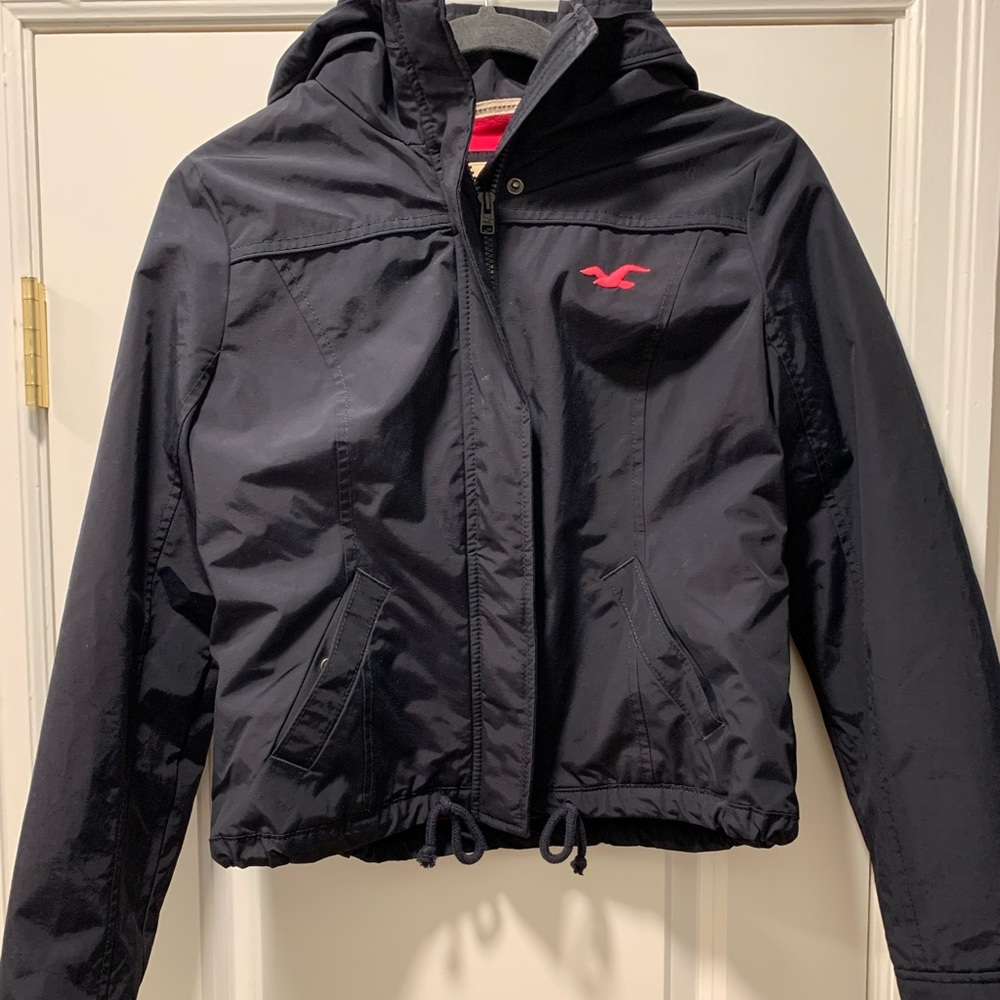 Hollister Navy Puffer Coat